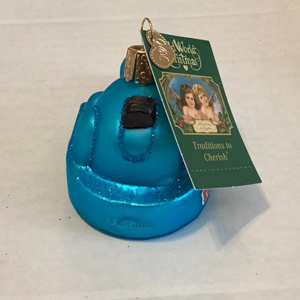 Old World Christmas ‘Hungry Hippo’ Glass Ornament New With Tags Never Displayed